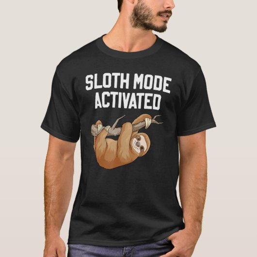 T-shirt Sloth Move Activé Sloth Pun Lazy Sloth Animal (Devant)