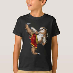 T-shirt Sloth Muay Thai Fighter