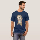 T-shirt Sloth Noël Animaux mignons Sloth vinta (Devant entier)