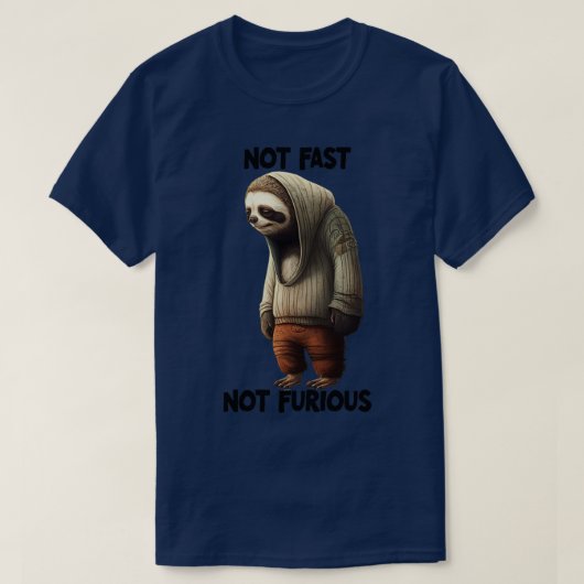 T-shirt Sloth Pas Rapide Pas Furieux (Design devant)