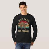 T-shirt Sloth Pas Rapide Pas Furieux Sloth Citation Mignon (Devant entier)