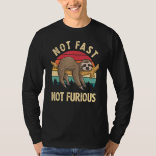 T-shirt Sloth Pas Rapide Pas Furieux Sloth Citation Mignon