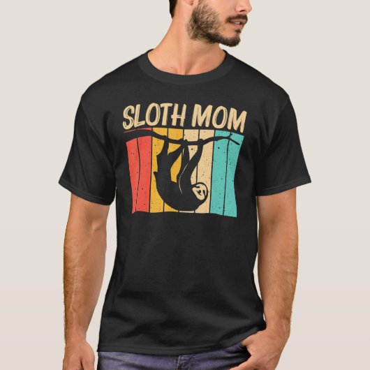 T-shirt Sloth Pour Maman Mère Lazy Sloth Animal (Devant)