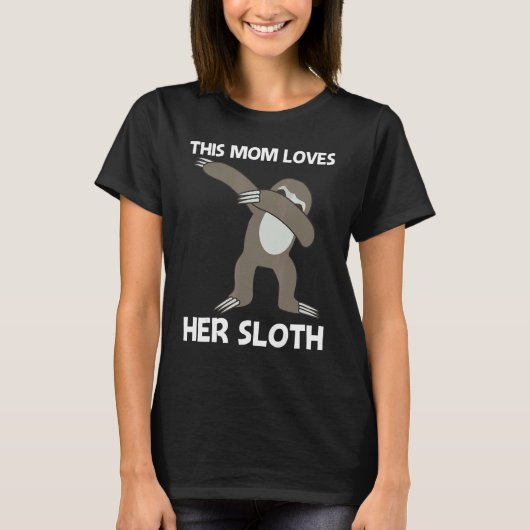 T-shirt Sloth Pour Maman Mère Tropical Rainforest Animal (Devant)