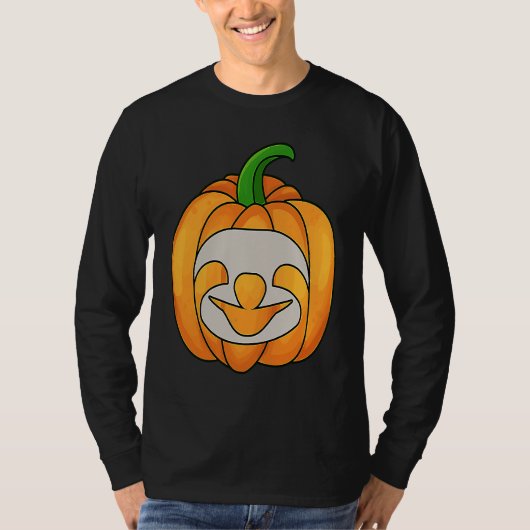 T-shirt Sloth Pumpkin Halloween Sloth Themed Halloween (Devant)