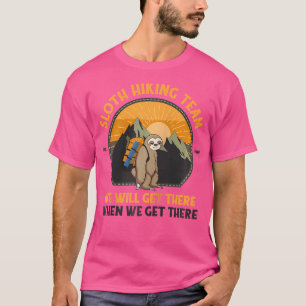 T-shirt Sloth Randonnée Solth Randonnée Team Baseball Te