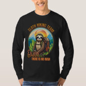 T-shirt Sloth Randonnée Team Pour Le Lazy Hiker Et Sloth L (Devant)