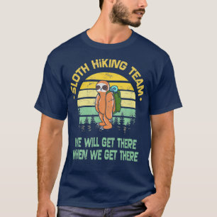 T-shirt Sloth Randonnée Team Retro Cadeau Vintage