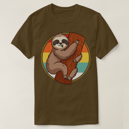 T-shirt Sloth Retro (Design devant)