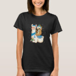 T-shirt Sloth Riding Lama Heureux Hanoukka Channukah Boys<br><div class="desc">Sloth Riding Lama Heureux Hanoukka Channukah Garçons Filles Enfants.</div>