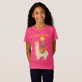 T-Shirt Sloth Riding Llama Anniversaire Personnalisé (Devant entier)