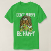 T-shirt Sloth Riding Turtle Ne Dépêchez Pas Soyez Heureux  (Design devant)