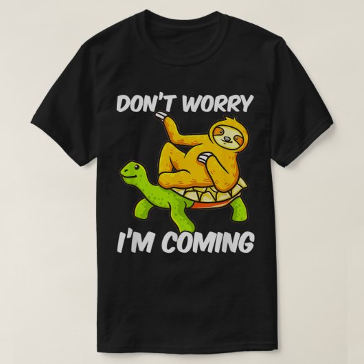 T-shirt Sloth Riding Turtle Tortoise For Women Men Sloth L (Design devant)