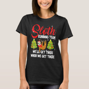 T-shirt Sloth Running Team Nous arriverons à la Fente Père