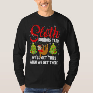 T-shirt Sloth Running Team Nous arriverons à la Fente Père