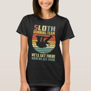 T-shirt Sloth Running Team Shirt Vintage Sloth 60s les ann