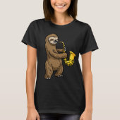T-shirt Sloth Saxophone (Devant)