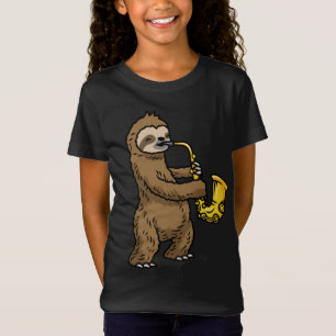 T-Shirt Sloth Saxophone