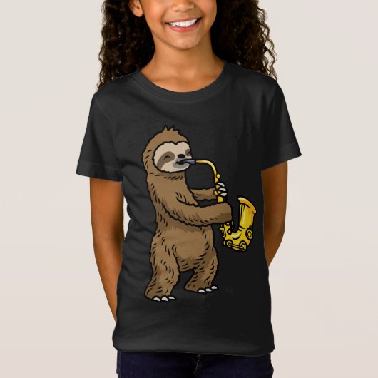T-Shirt Sloth Saxophone (Devant)