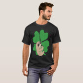 T-shirt Sloth Shamrock Cute C Lazy St Patricks Day Animal (Devant entier)