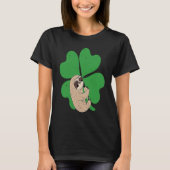 T-shirt Sloth Shamrock Cute C Lazy St Patricks Day Animal (Devant)