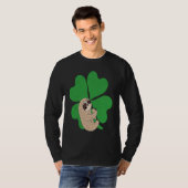 T-shirt Sloth Shamrock Cute C Lazy St Patricks Day Animal  (Devant entier)