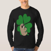 T-shirt Sloth Shamrock Cute C Lazy St Patricks Day Animal  (Devant)