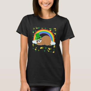 T-shirt Sloth Shamrock St Patrick's Day Funny Sloth Irish