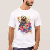 T-shirt Sloth Slow Life (Devant)