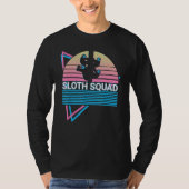 T-shirt Sloth Squad Sloth Squad Sloth Lover Retro (Devant)