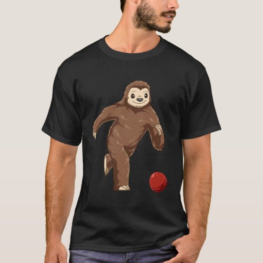 T-shirt Sloth Strikes Bowling Sloth 300 Points (Devant)