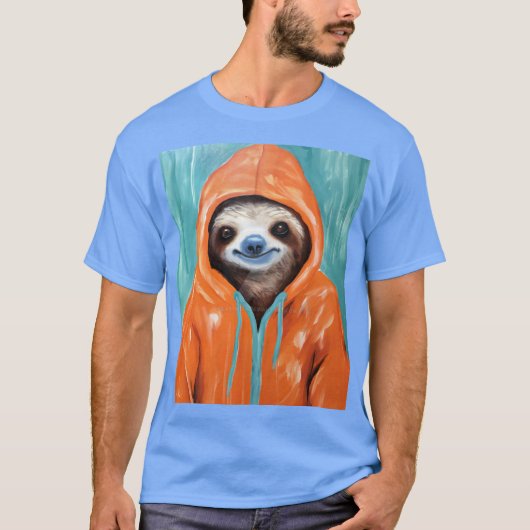 T-shirt Sloth the rain (Devant)