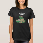 T-shirt Sloth Turtle Snail Riding Lazy Life Race pour un M (Devant)