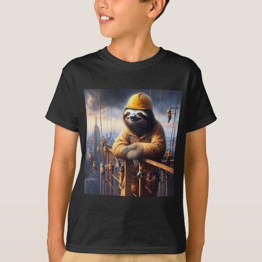 T-shirt Sloth Working the High Steel (Devant)