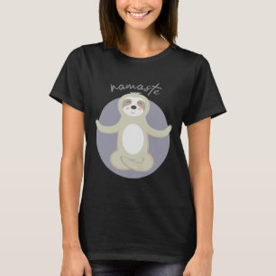 T-shirt Sloth Yoga Namaste Sloth Yoga Cute Yoga Animal Rel