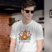 T-shirt "Slothasana" Sloth faisant de la méditation de yog
