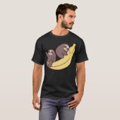 T-shirt Sloths And Giant Banana (Devant entier)