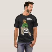 T-shirt Slothurtle Snail Piggyback Animal Running boy (Devant entier)