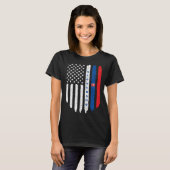 T-shirt Slovak American Flag Slovakia Root Dad (Devant entier)