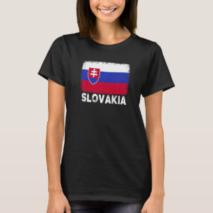 T-shirt Slovaquie Drapeau Soutien Slovaques Femmes Hommes