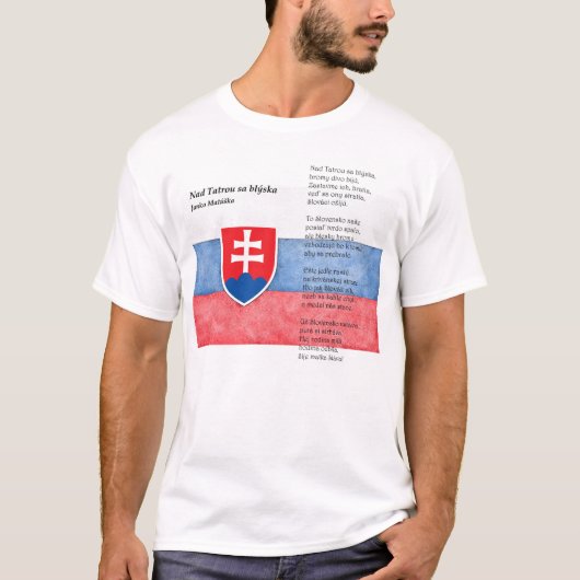 T-shirt Slovaquie - Nad Tatrou sa blýska (Devant)