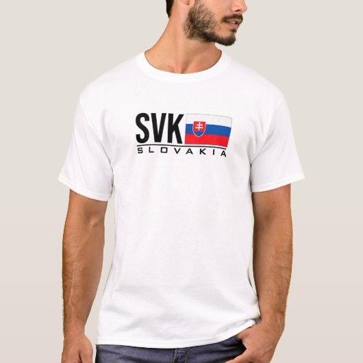 T-SHIRT SLOVAQUIE PAYS DRAPEAU CODE SPORTS SVK JEUX ATHLET (Devant)