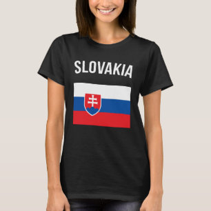 T-shirt Slovaquie Vacances Souvenir Slovakian Drapeau Slov