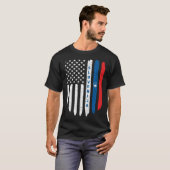 T-shirt Slovenian American Flag Slovenia Root Dad (Devant entier)