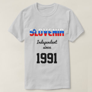 T-shirt Slovénie Fête de l'indépendance du drapeau
