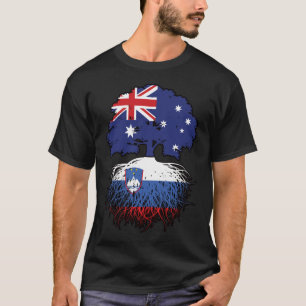 T-shirt Slovénie Slovénie Australie Australienne Racines d