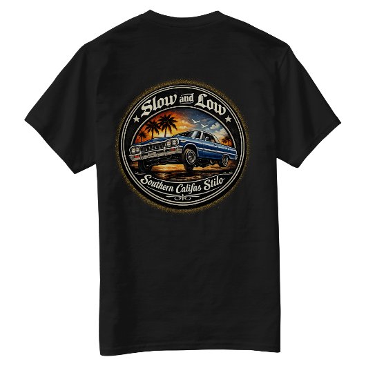 T-shirt Slow and Low Califas Stilo dos au dos 