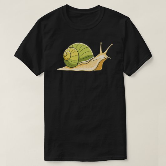 T-shirt Slow and Steady Snail Illustration-Calm Low Energy (Design devant)