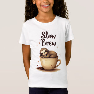 T-Shirt Slow Brew Coffee Sloth