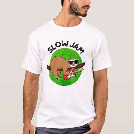T-shirt Slow Jam Funky Musique Animal Pun (Devant)